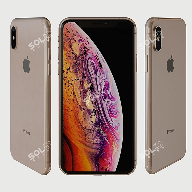 Apple iPhone XS 3D Model 3D model image 1