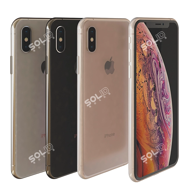 Apple iPhone XS 3D Model 3D model image 2