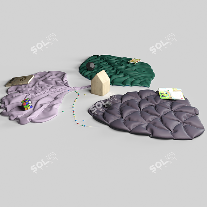 Nature's Embrace: Blankets & Cones 3D model image 4