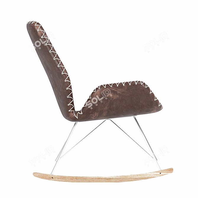 Relax in Style: Kare Rocking Chair 3D model image 4
