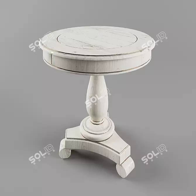 Vintage Inspired Mirimyn Accent Table 3D model image 1