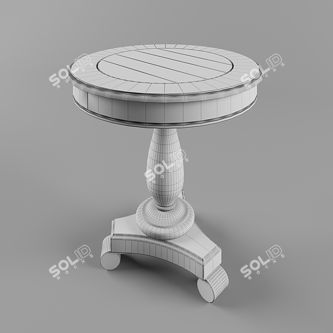 Vintage Inspired Mirimyn Accent Table 3D model image 2