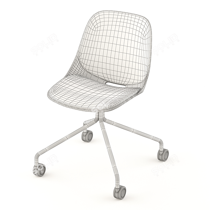 Cerantola Quick Work Chair: High-quality, Detailed 3D Model 3D model image 3