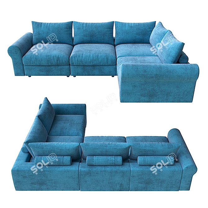 Tahiti Modular Sofa by Geniuspark 3D model image 2