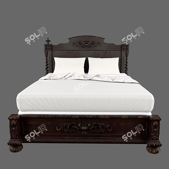 French Empire Collection: Luxurious Handcrafted Design 3D model image 1