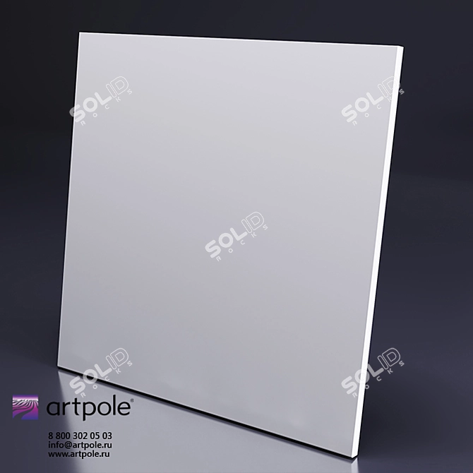 Artpole Gypsum 3D Panel: Loft Hidden Masterpiece 3D model image 1