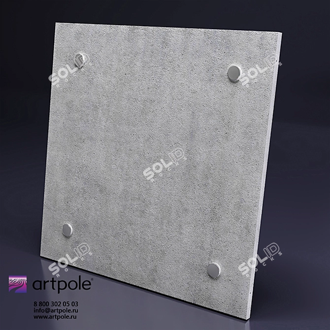 LOFT-OPEN Plaster 3D Panel by Artpole 3D model image 2