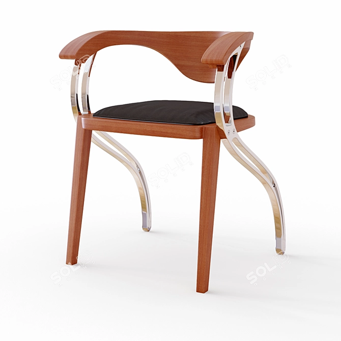 Palare Modern Dining Chair 3D model image 2