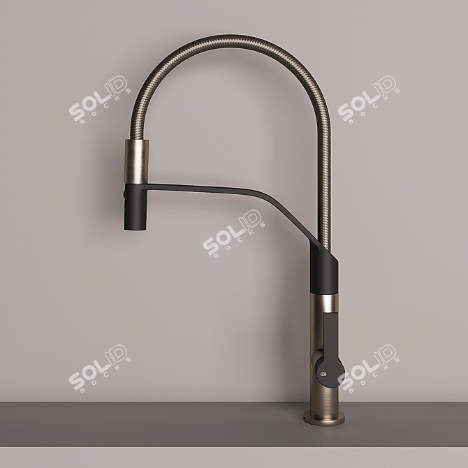 Glamorous Gessi Mesh Faucet 3D model image 2