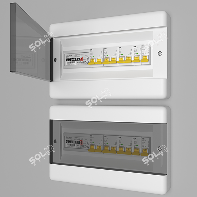 Smart Electric Board with Counter 3D model image 1