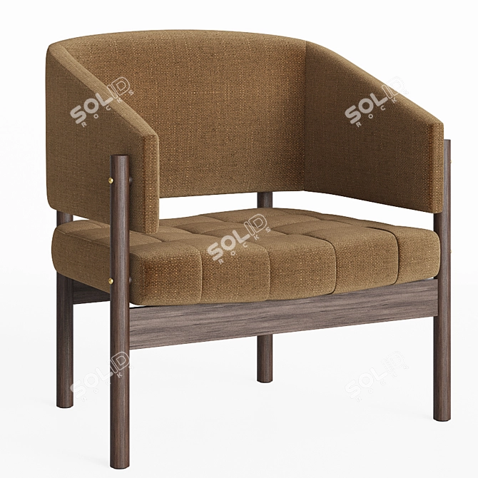 Jorge Zalszupin Senior Lounge Chair: Sleek Elegance for Ultimate Comfort 3D model image 3