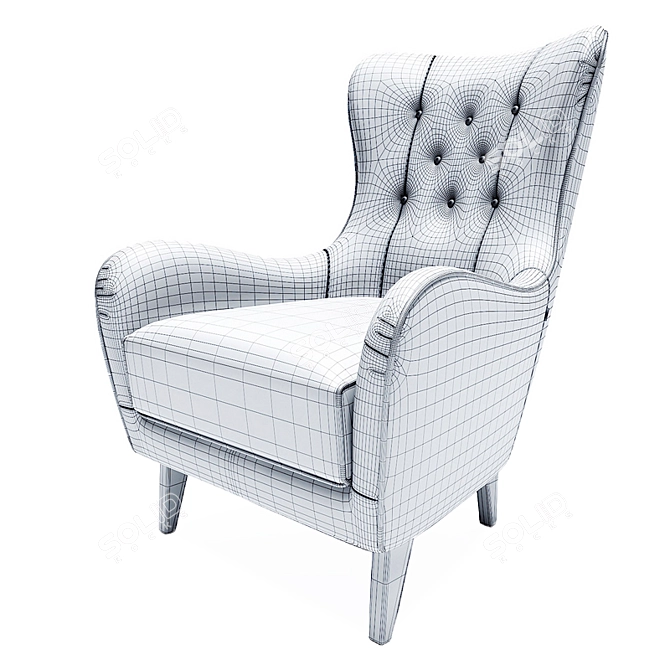 Montreal Deluxe Accent Chair 3D model image 3