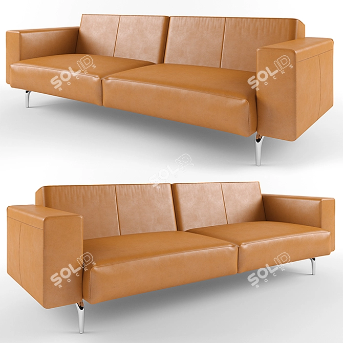 Luxurious Leolux LX688 Sofa 3D model image 1