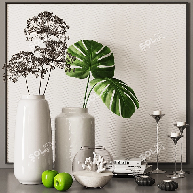 Tropical Oasis Decor Set 3D model image 1