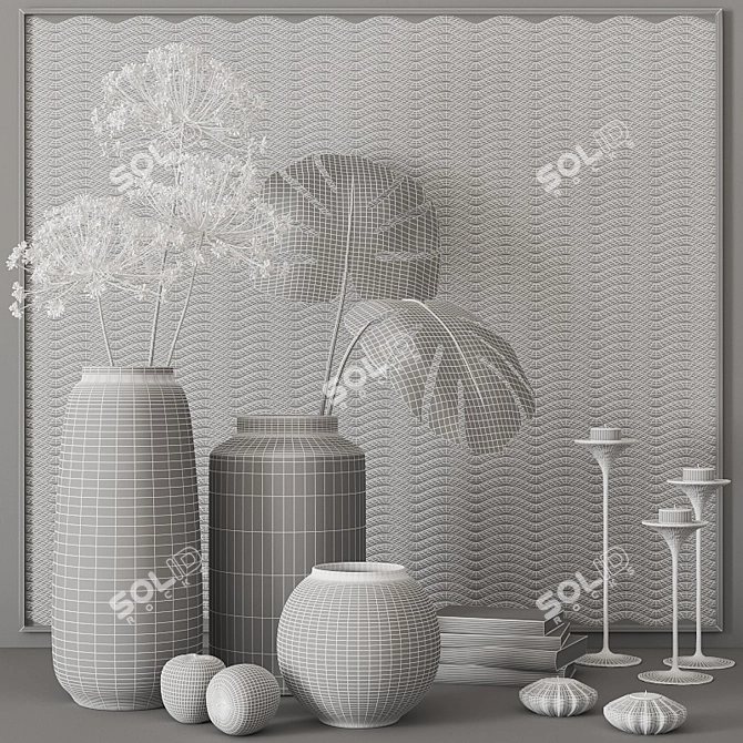 Tropical Oasis Decor Set 3D model image 3
