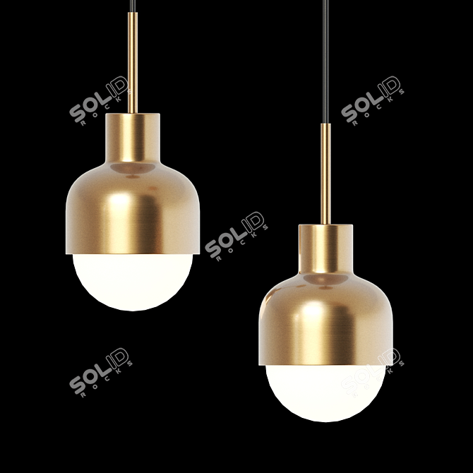 Minimalistic Pendant Light: Lampatron POD 3D model image 2