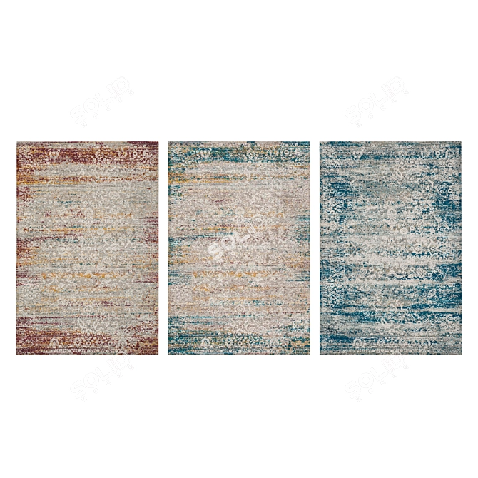 Premium Carpet Set: High-Quality Textures, Multiple Variants 3D model image 3