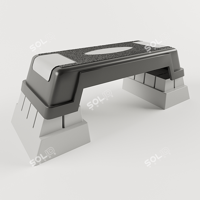 Hop-Sport Basic Step Platform 3D model image 2