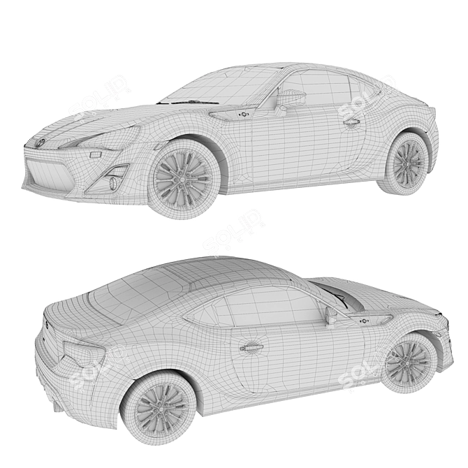 Toyota GT86 Sports Coupe 3D model image 3