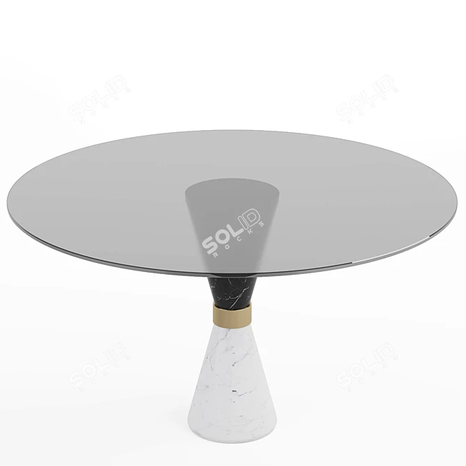 Elegant Vinicius Dining Table 3D model image 2