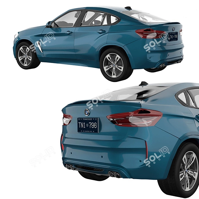 Sleek 2014 BMW X6 Edition 3D model image 2