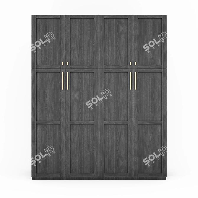 Contemporary Blackwood Cabinet 3D model image 1