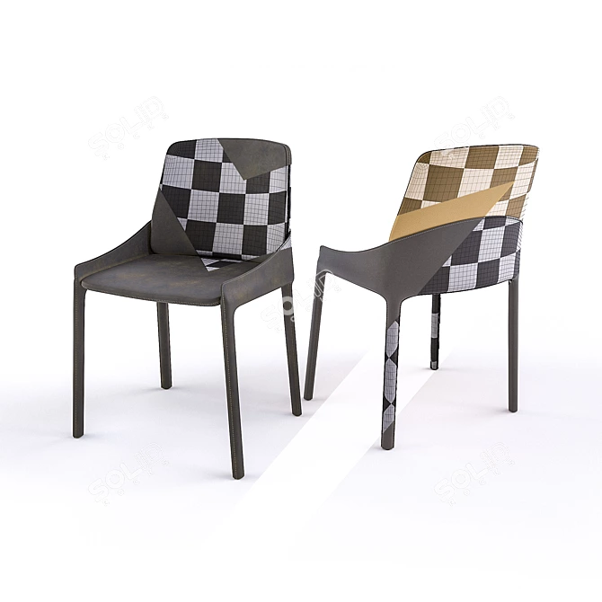 Sleek Plie Chair: Italian Perfection 3D model image 3