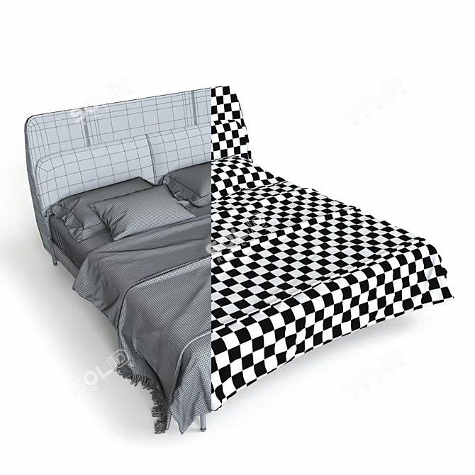 Italian Luxury: Poltrona Frau Coupe Bed 3D model image 3