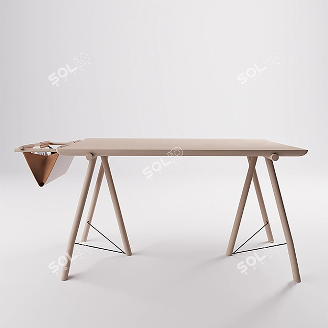 Elegant Organizer Desk: The VM 3D model image 1