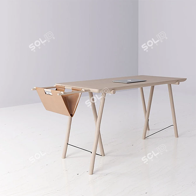 Elegant Organizer Desk: The VM 3D model image 2