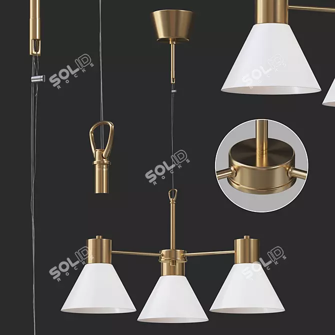 Modern Flugbo Desk Lamp - Stylish and Functional 3D model image 1