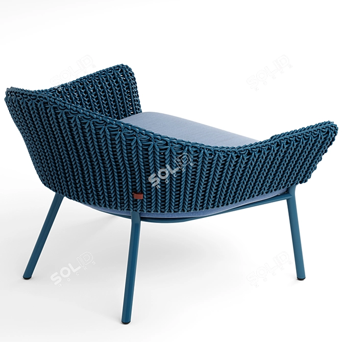 Elegant Weave Chair 3D model image 3