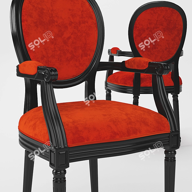 French Style Dining Chair 2013 3D model image 2