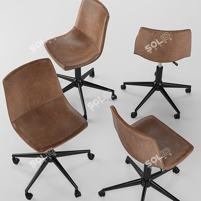 Duke Industrial Task Chair 2013 3D model image 2