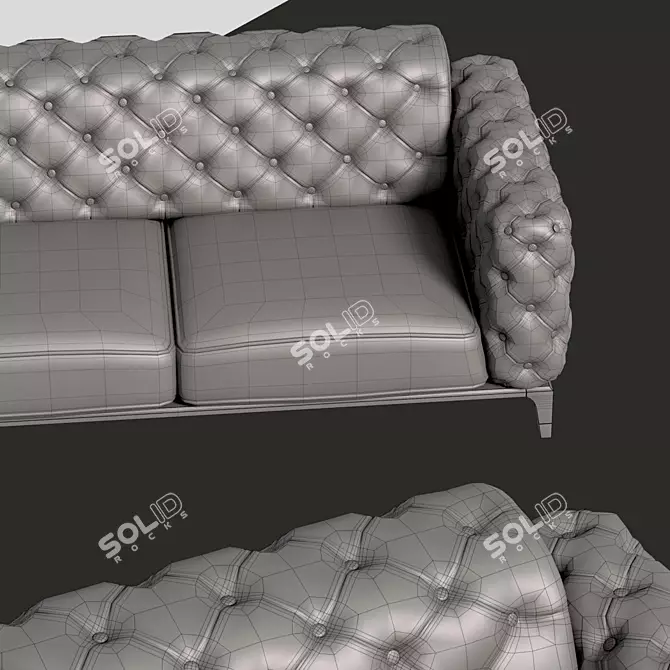 Modern Milan Couch 3D model image 3