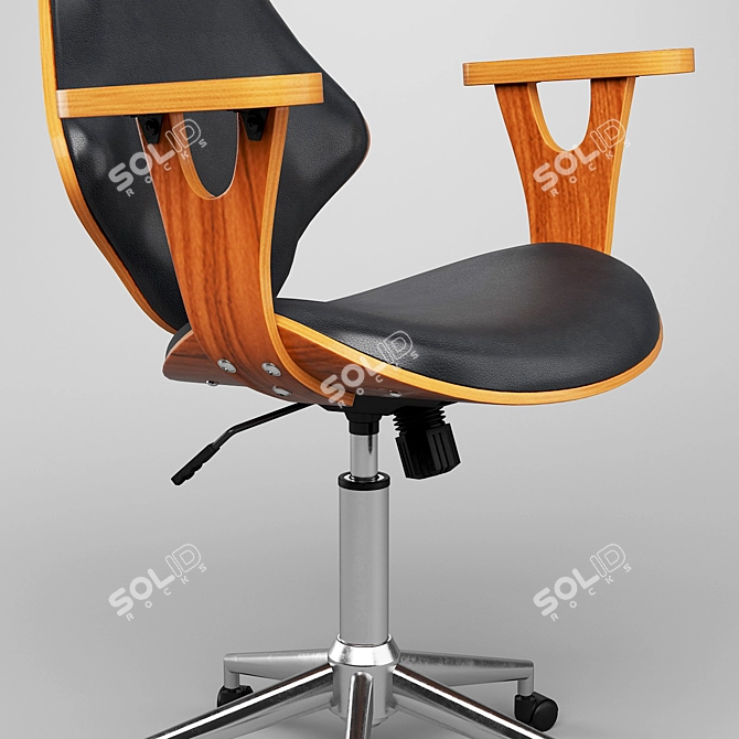 Adjustable Ergonomic Office Chair 3D model image 2