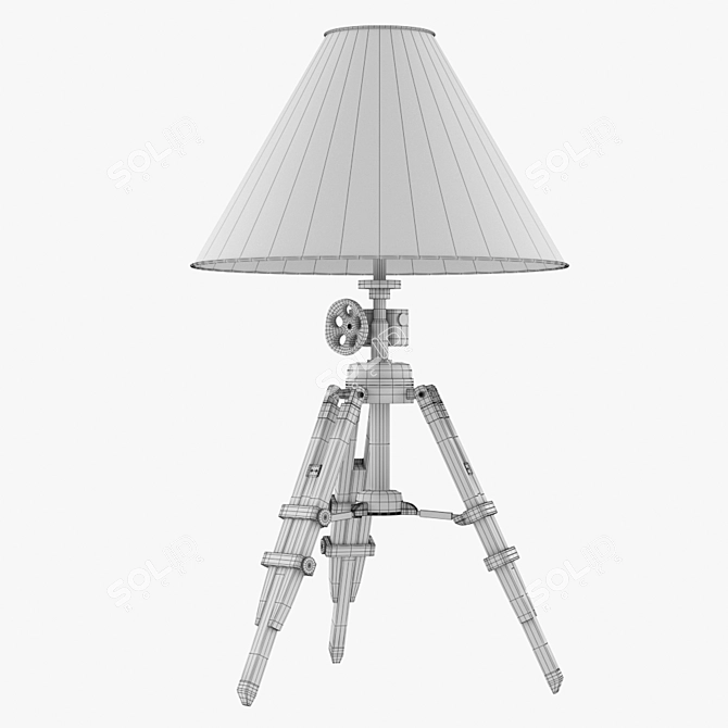 Elegant Ivanhoe Table Lamp 3D model image 3