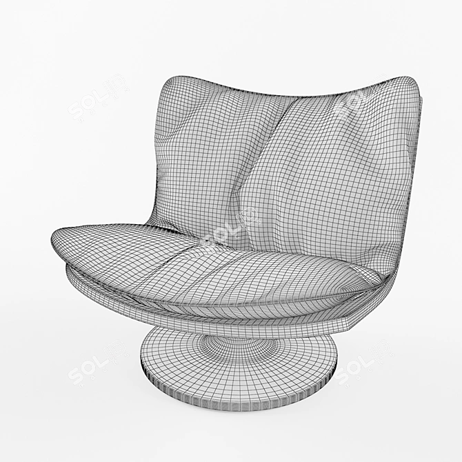 Modern Marilyn Accent Chair 3D model image 3