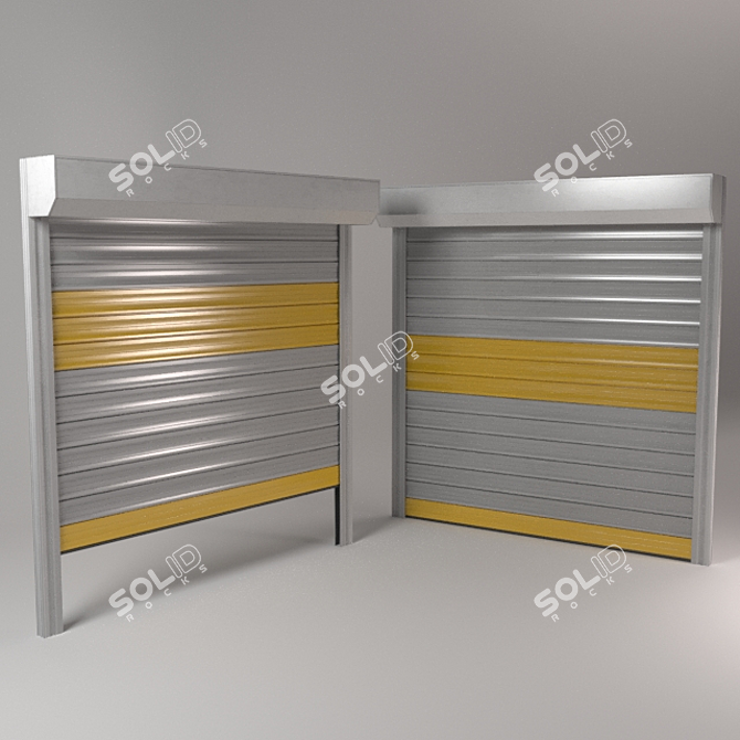 Versatile Roller Shutter for Windows & Doors 3D model image 1