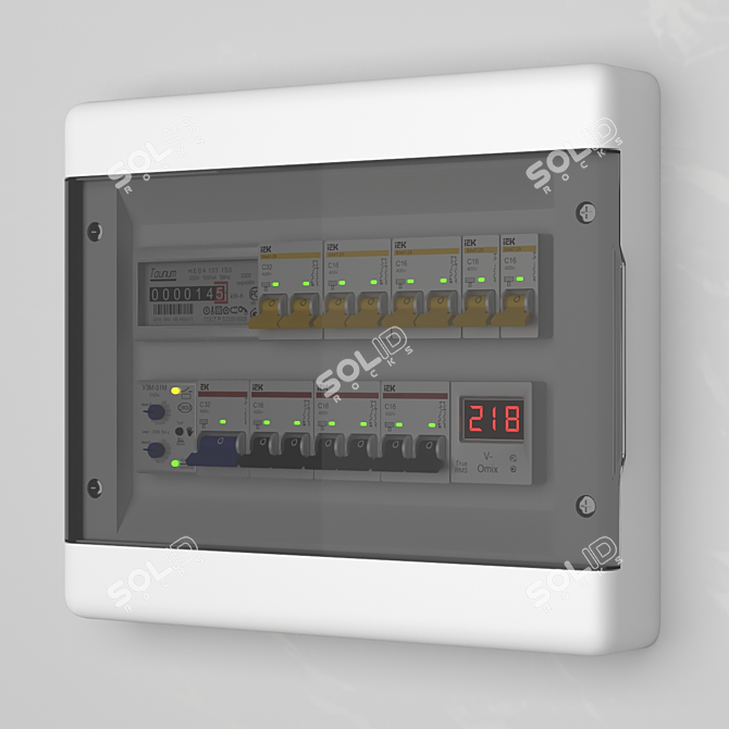 Modular Distribution Board 3D model image 1