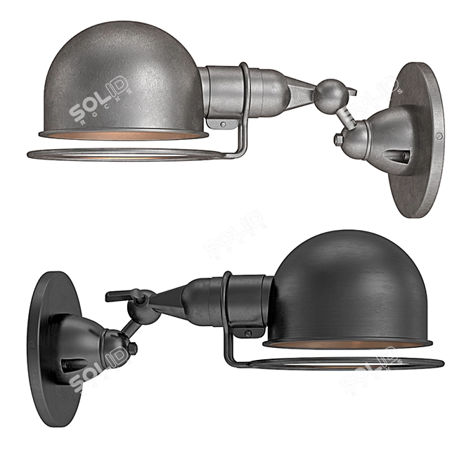 RH Atelier Sconce: Realistic Model with Adjustable Height 3D model image 2