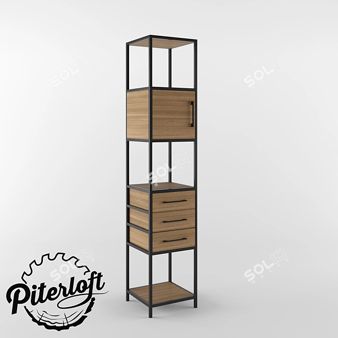 Cleveland Loft Rack - Stylish and Functional 3D model image 1