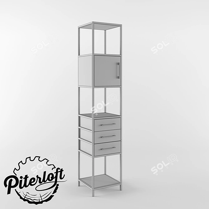 Cleveland Loft Rack - Stylish and Functional 3D model image 2