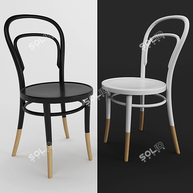 Vienna Chair 09 - Elegant and Versatile 3D Model 3D model image 1