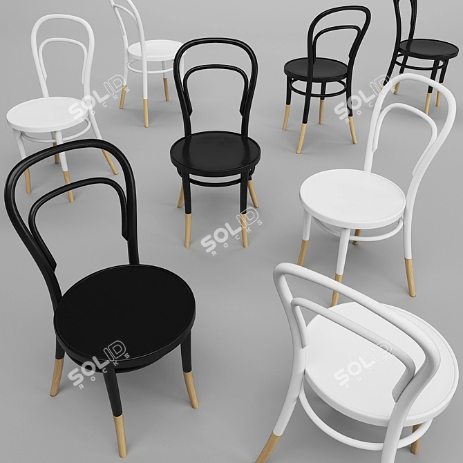 Vienna Chair 09 - Elegant and Versatile 3D Model 3D model image 3