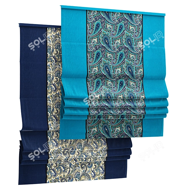 Elegant Roman Blind 63 3D model image 1