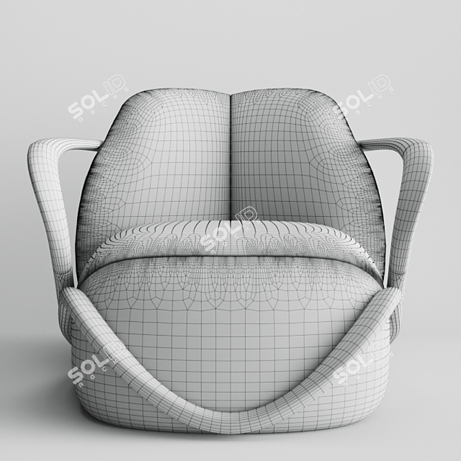 Giorgetti Portland Hug Armchair 3D model image 2