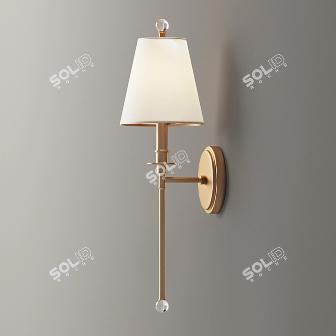 Elegant Bar Sconce 3D model image 2