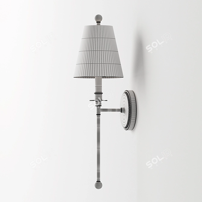 Elegant Bar Sconce 3D model image 3