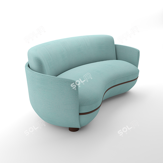 Wittmann Miles: Sleek and Stylish Sofa 3D model image 2